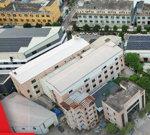 Aerial view of the iSoud manufacturing site in Dongguan